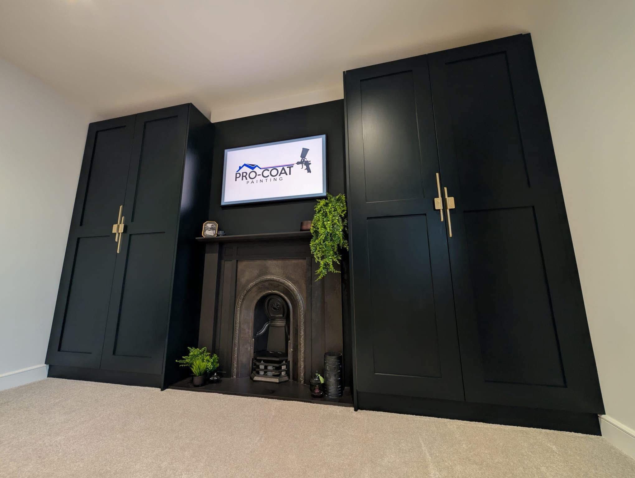 Resprayed kitchen by Pro Coat Painting 1